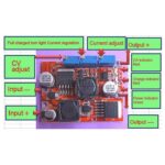 ماژول مبدل DC-DC کاهنده و افزاینده LM2596-LM2577 با امکان کنترل جریان خروجی