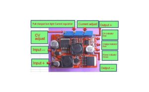 ماژول مبدل DC-DC کاهنده و افزاینده LM2596-LM2577 با امکان کنترل جریان خروجی