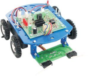 کیت آموزشی دو ربات با کنترلر آنالوگ (مسیریاب - حل ماز) مدل روبونو 1 (پک رباتیک)