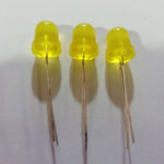 LED زرد مات 8mm تایوانی بسته 5 تایی