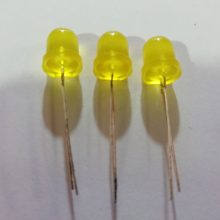 LED زرد مات 8mm تایوانی بسته 5 تایی