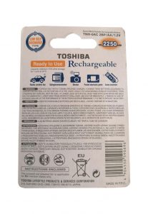 باتری قلمی شارژی ۲۲۵۰ توشیبا