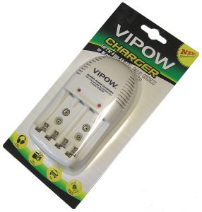 شارژر باتری قلمی و نیم قلمی و کتابی VIPOW