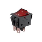 کلید راکر بزرگ چراغدار ۱۰ آمپر