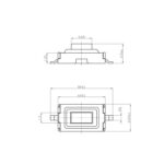 تک سوئیچ 3x6x2.5mm سفید پکیج SMD