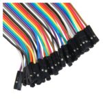 سیم جامپر نر به ماده 20cm فلت 40 رشته