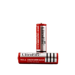 باتری لیتیوم آیون 18650 شارژی 3.7 ولت 6800 میلی آمپر اولترافایر - Ultra Fire