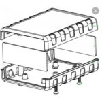 جعبه پلاستیکی مدل SB-2004 رومیزی چهار تکه L92_W68.5_H28
