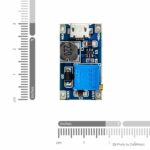 ماژول رگولاتور DC به DC افزاینده MT3608 دارای ورودی میکرو USB و قابلیت تنظیم ولتاژ خروجی
