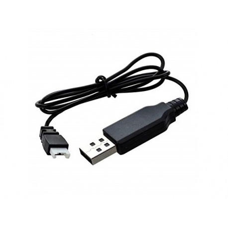 شارژر USB باتری ۳.۷ ولت لیپو دارای سوکت سفید