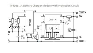ماژول شارژر باتری سه چیپ TP4056