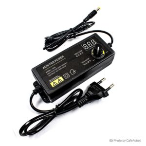 منبع تغذیه متغیر با ولتاژ قابل تنظیم 3 تا 24 ولت 2.5 آمپر دارای نمایشگر