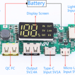 ماژول پاور بانک دو خروجی دارای نمایشگر مدل H961-U