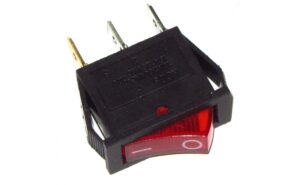 کلید راکر باریک چراغدار 25X20X10