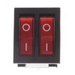 کلید راکر دوبل دوحالته 6 پین چراغدار