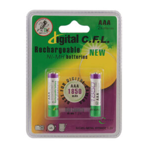 باتری نیم قلمی قابل شارژ CFL مدل 1850mah AAA بسته 2 عد
