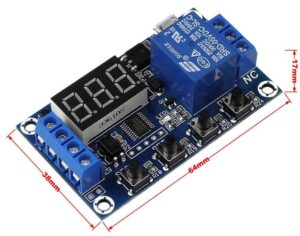 ماژول تایمر 30-6 ولت قابل تنظیم همراه با رله و نمایشگر مدل JZ-801