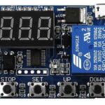 ماژول تایمر 30-6 ولت قابل تنظیم همراه با رله و نمایشگر مدل JZ-801
