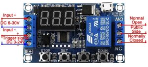 ماژول تایمر 30-6 ولت قابل تنظیم همراه با رله و نمایشگر مدل JZ-801