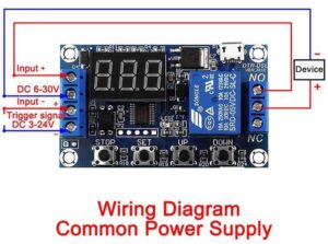 ماژول تایمر 30-6 ولت قابل تنظیم همراه با رله و نمایشگر مدل JZ-801
