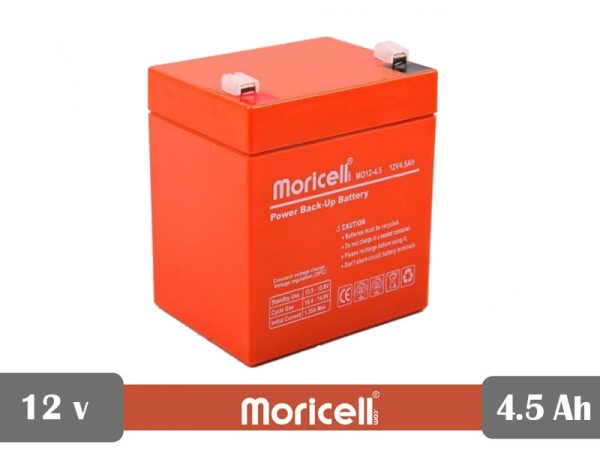 باطری سیلد اسید 12 ولت 4.5 آمپر moricell