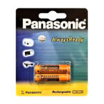 باتری نیم قلمی تلفن بی سیم پاناسونیک مدل HHR830 بسته دو عددی