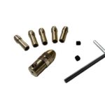 سه نظام پنج سر با قطر شافت 2.3mm و سایز مته 0.6 تا 3mm