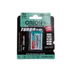 باتری کتابی 9 ولت شارژی 250 میلی آمپر اوریون orion