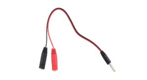 تبدیل 1 به 2 جک 3.5 میلی متری مدل دو فیش مادگی