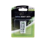 باطری نیم قلمی دوتایی کارتی ولف