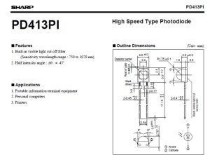 سنسور گیرنده مادون قرمز PD413PI2E00F