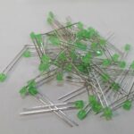 LED سبز مربعی سه میلی متر تایوانی بسته 1000 عددی