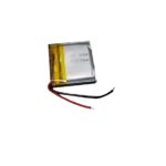 باتری لیتیومی ۳٫۷ ولت ۵۰۰mA سایز 20X20mm