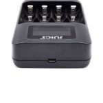 شارژر باتری قلمی و نیم قلمی چهارتایی GCUSB6 مارک JUICE