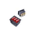 کلید راکر 3 پل چراغدار 9 پین