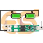 ماژول محافظ شارژ و دشارژ ۲ سل ۳ آمپری دو ماسفت باتری های لیتیوم یون