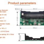ماژول MP3 ZFX-BT001 بلوتوثی با آمپلی 2X3W و جاباتری 18650