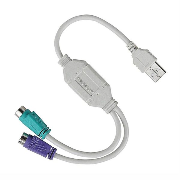 کابل تبدیل ps2 به USB به طول 30 سانتی متر