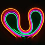 نئون فلکسی 12 ولت رنگ آبی تراکم 120