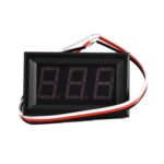 ماژول ولت متر دیجیتال روپانلی رنگ قرمز 0 تا 100 ولت DC سه سیمه