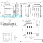 سوکت سیم کارت Micro Sim اتوماتیک 6 پین