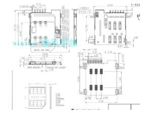 سوکت سیم کارت Micro Sim اتوماتیک 6 پین