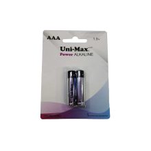 باتری آلکالاین نیم قلمی جفتی یونی مکس Unimax