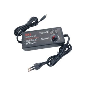 منبع تغذیه متغیر با ولتاژ قابل تنظیم 3 تا 24 ولت 2.5 آمپر دارای نمایشگر