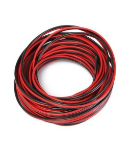 سیم 2 رشته ضخامت 2*1 میلی متری مشکلی و قرمز