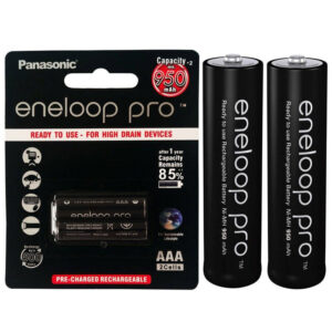 باتری شارژی نیم قلمیPanasonic Eneloop Pro 950mA