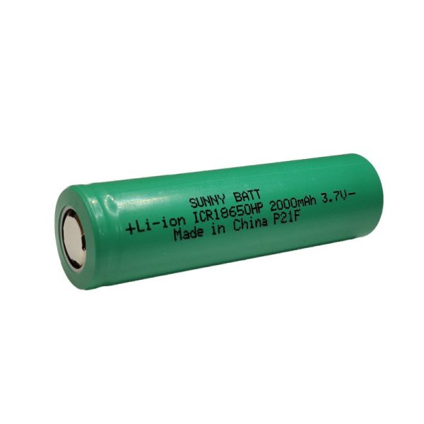 باتری لیتیوم 18650 شارژی 3.7 ولت 2000 میلی آمپر HP سانی بت