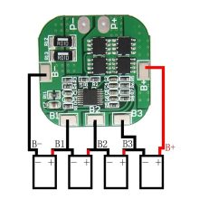 شارژر باتری 4 سل (برد سبز) HX-4S-A20