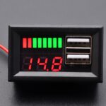 ماژول نمایشگر سطح شارژ باترى اسیدی روپنلی 12V دارای 2 خروجی USB
