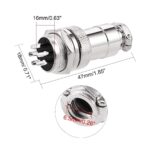 کانکتور فلزی نظامی 5 پین GX-16 5PIN